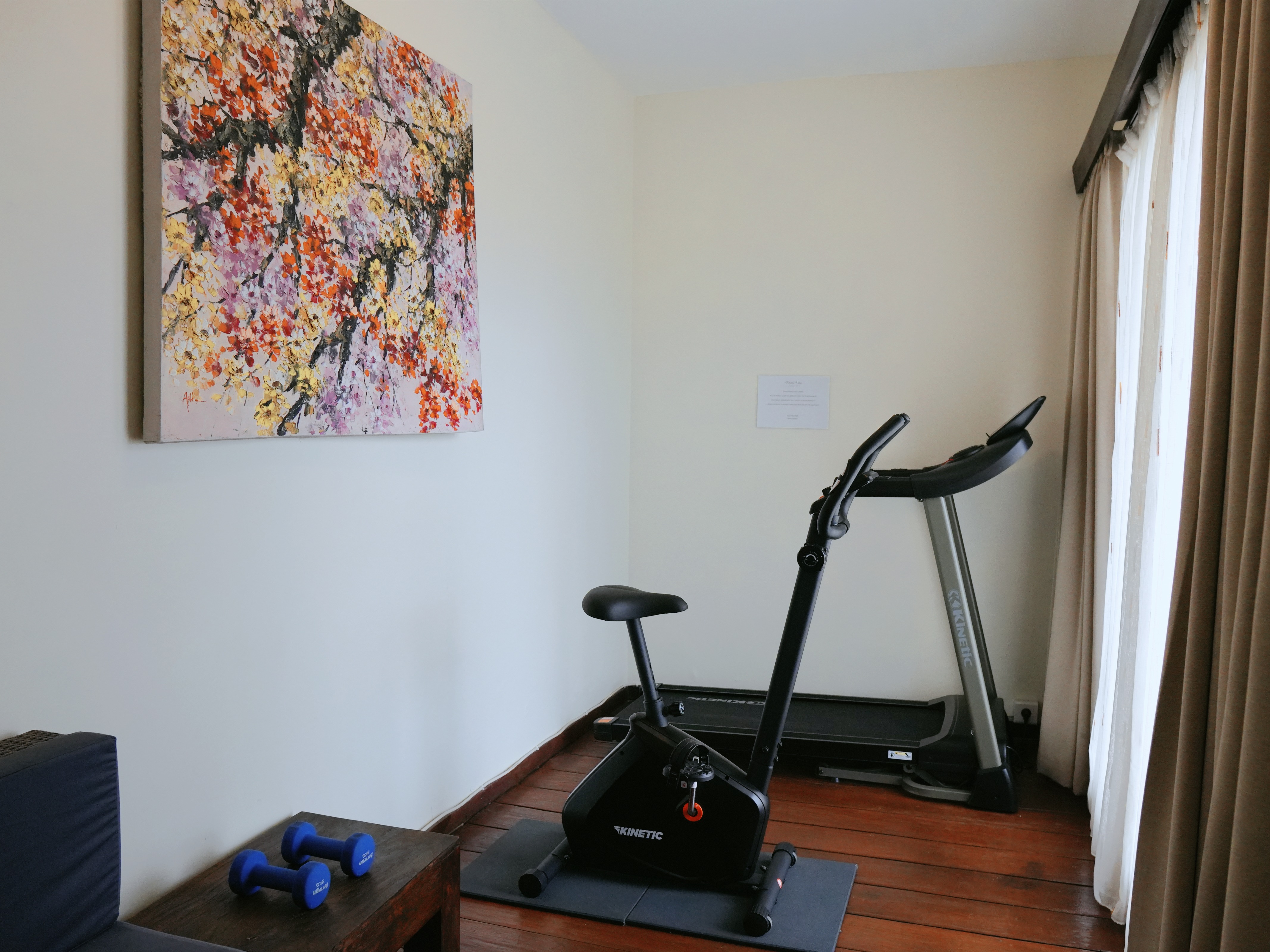 <p style="text-align:center;"><span style="color:#ffd105;">07 - &nbsp;</span><span style="color:#000000;"><strong>In-Villa Gym Equipment</strong></span></p>